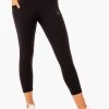 Action High Waisted 7/8 Pocket Leggings - Black