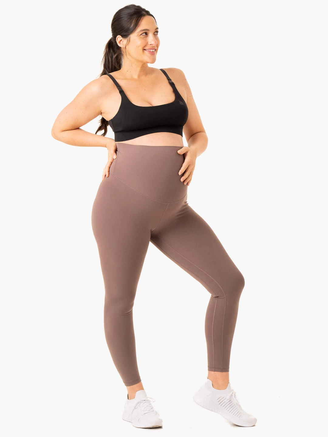 Active Bump Leggings - Chocolate 5 Active Bump Leggings - Chocolate - Image 5