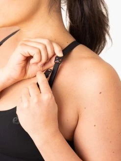 Active Bump Sports Bra - Black -Ryderwear active bump sports bra black clothing ryderwear 343156 1080x