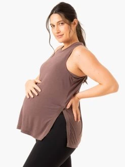Active Bump Tank - Chocolate -Ryderwear active bump tank chocolate clothing ryderwear 935269 1080x