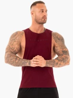 Active Cotton Baller Tank - Burgundy