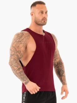 Active Cotton Baller Tank - Burgundy -Ryderwear active cotton baller tank burgundy clothing ryderwear 664232 1080x