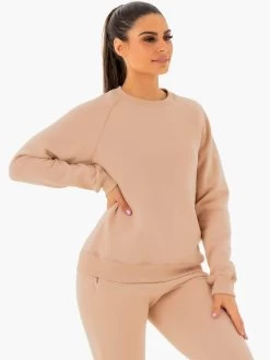 Adapt Boyfriend Sweater - Nude -Ryderwear adapt boyfriend sweater nude clothing ryderwear 150299 1080x