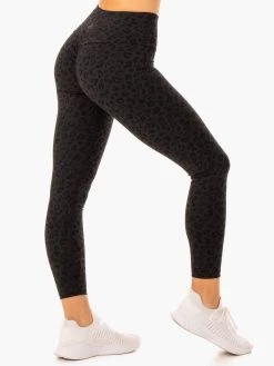 Adapt High Waisted Scrunch Leggings - Black Leopard