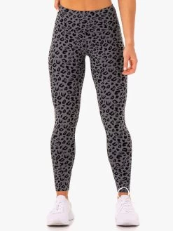 Adapt High Waisted Scrunch Leggings - Grey Leopard -Ryderwear adapt high waisted scrunch leggings grey leopard clothing ryderwear 887742 1080x