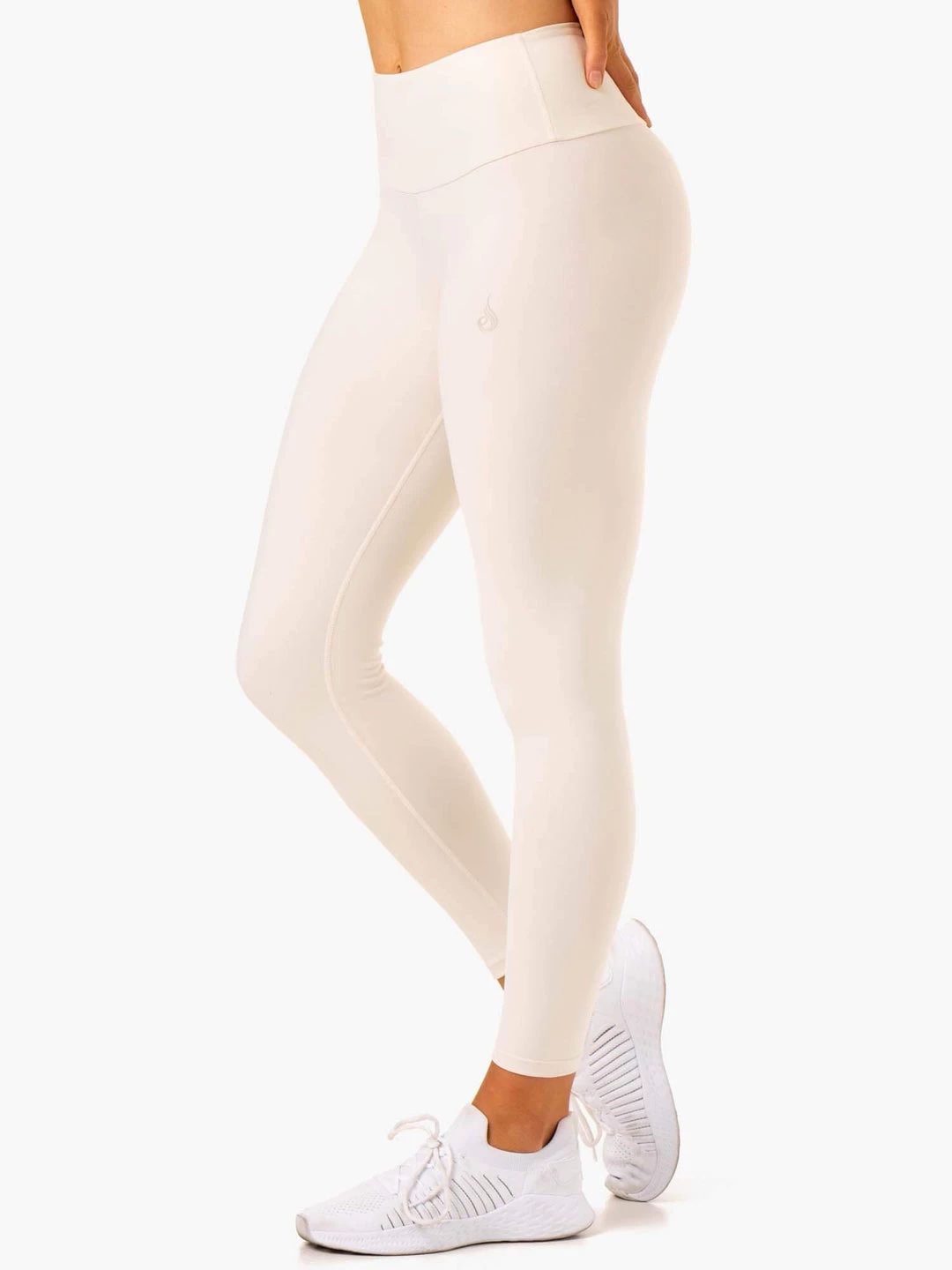 Adapt High Waisted Scrunch Leggings - Ivory 2 Adapt High Waisted Scrunch Leggings - Ivory - Image 2