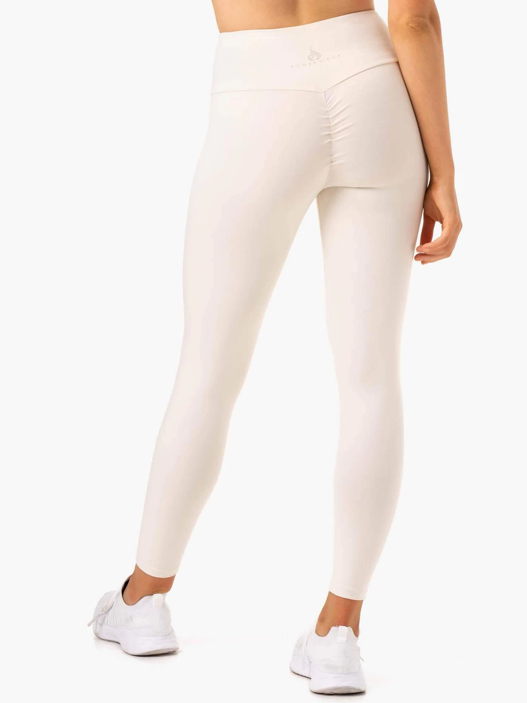 Adapt High Waisted Scrunch Leggings - Ivory 3 Adapt High Waisted Scrunch Leggings - Ivory - Image 3