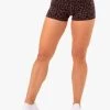 Adapt High Waisted Scrunch Shorts - Chocolate Leopard