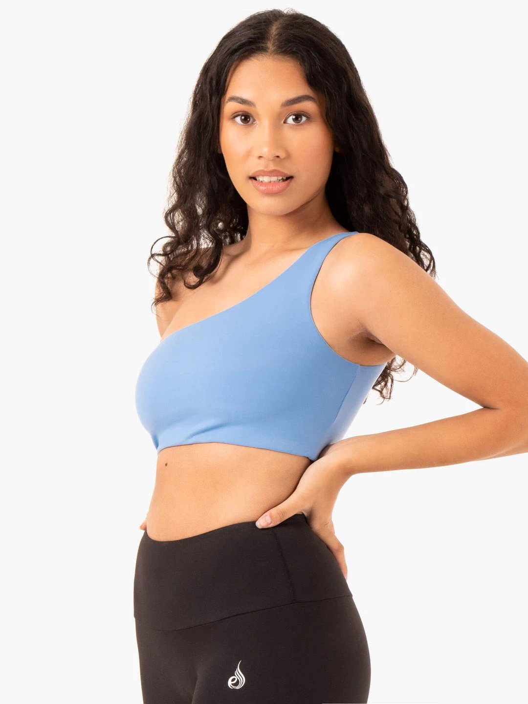 Adapt One Shoulder Sports Bra - Sky Blue 3 Adapt One Shoulder Sports Bra - Sky Blue - Image 3