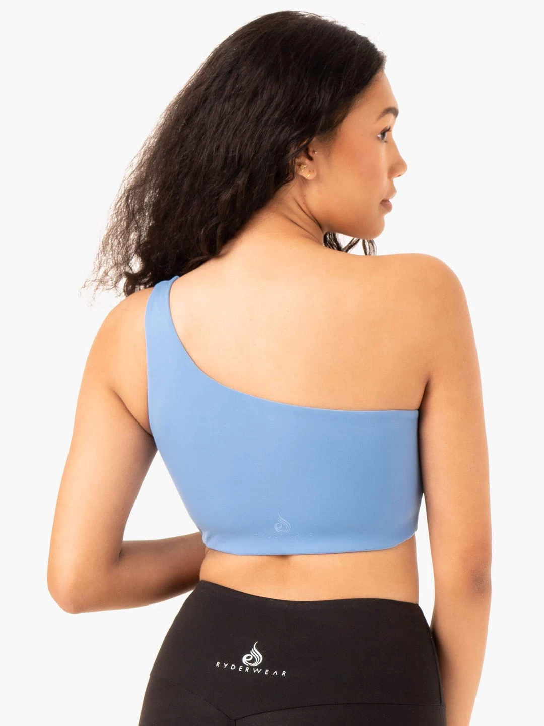 Adapt One Shoulder Sports Bra - Sky Blue 2 Adapt One Shoulder Sports Bra - Sky Blue - Image 2