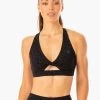 Adapt Twist Sports Bra - Black Leopard