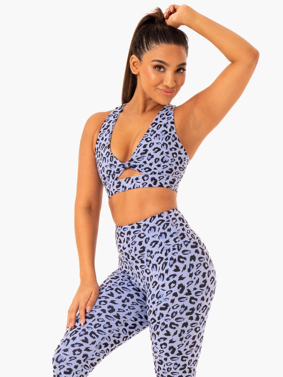 Adapt Twist Sports Bra - Lavender Leopard 2 Adapt Twist Sports Bra - Lavender Leopard - Image 2
