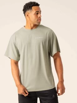 Advance Oversized T-Shirt - Sage -Ryderwear advance oversized t shirt sage clothing ryderwear 381001 1080x
