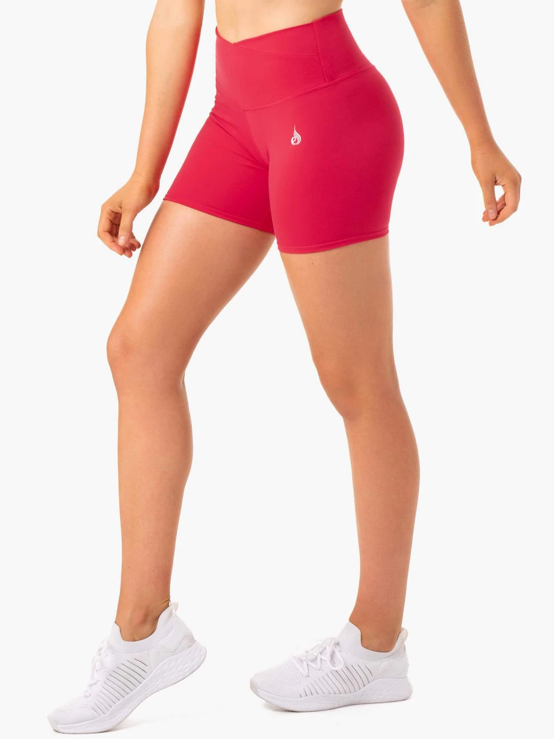 Amazon High Waisted Shorts - Strawberry Red 1 Amazon High Waisted Shorts - Strawberry Red