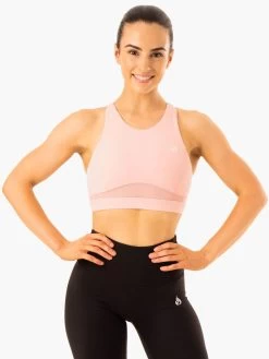 Amazon Mesh Sports Bra - Baby Pink