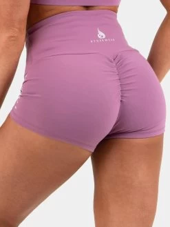 Animal Scrunch Bum Shorts - Purple