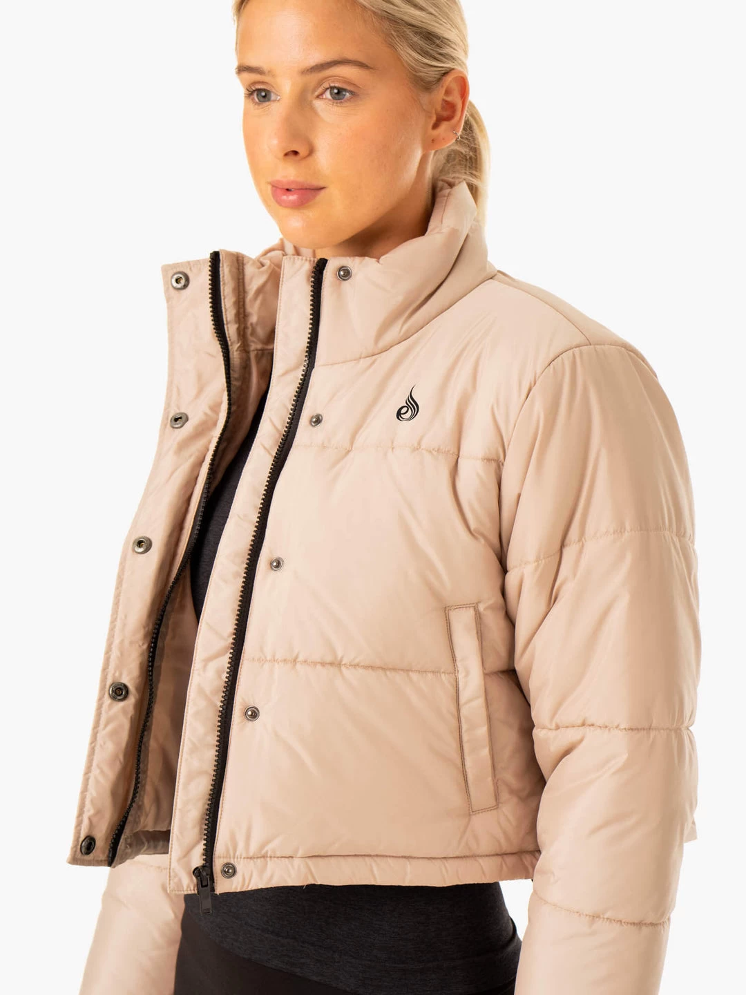 Apex Puffer Jacket - Nude 2 Apex Puffer Jacket - Nude - Image 2
