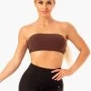 Bandeau Sports Bra - Chocolate