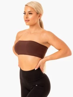 Bandeau Sports Bra - Chocolate 6 Bandeau Sports Bra - Chocolate -Ryderwear bandeau sports bra chocolate clothing ryderwear 790001 1080x