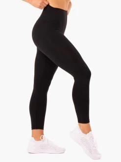 Base Full Length High Waisted Leggings - Black -Ryderwear base full length high waisted leggings black clothing ryderwear 113950 1080x