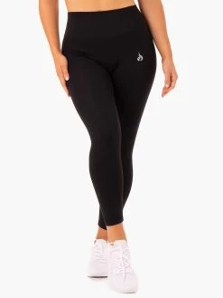 Base Full Length High Waisted Leggings - Black
