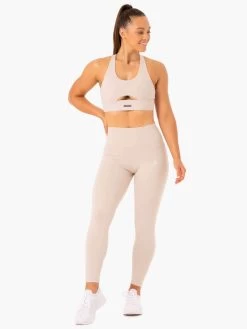 Base Full Length High Waisted Leggings - Mushroom -Ryderwear base full length high waisted leggings mushroom clothing ryderwear 870822 1080x
