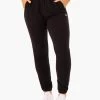 Base High Waisted Track Pants - Black