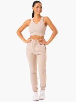 Base High Waisted Track Pants - Mushroom 9 Base High Waisted Track Pants - Mushroom -Ryderwear base high waisted track pants mushroom clothing ryderwear 704158 1080x