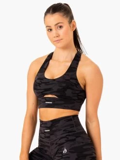 Base Racer Back Sports Bra - Black Camo -Ryderwear base racer back sports bra black camo clothing ryderwear 121535 1080x