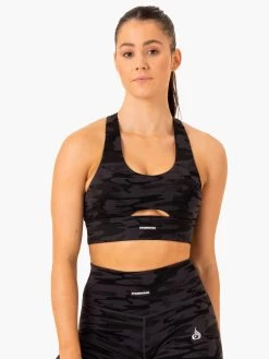 Base Racer Back Sports Bra - Black Camo -Ryderwear base racer back sports bra black camo clothing ryderwear 175074 1080x