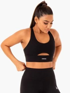 Base Racer Back Sports Bra - Black 8 Base Racer Back Sports Bra - Black -Ryderwear base racer back sports bra black clothing ryderwear 132381 1080x