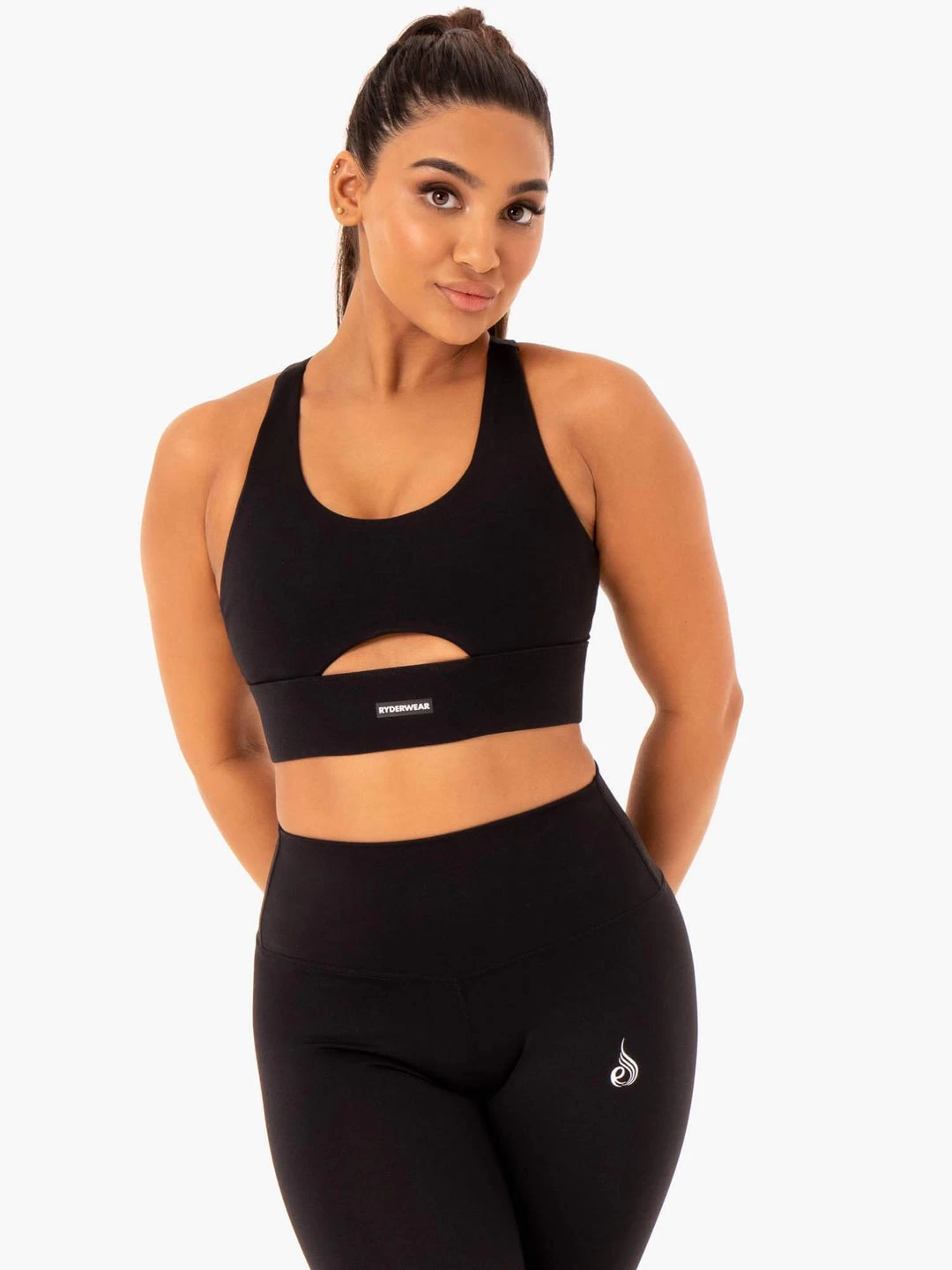 Base Racer Back Sports Bra - Black 1 Base Racer Back Sports Bra - Black