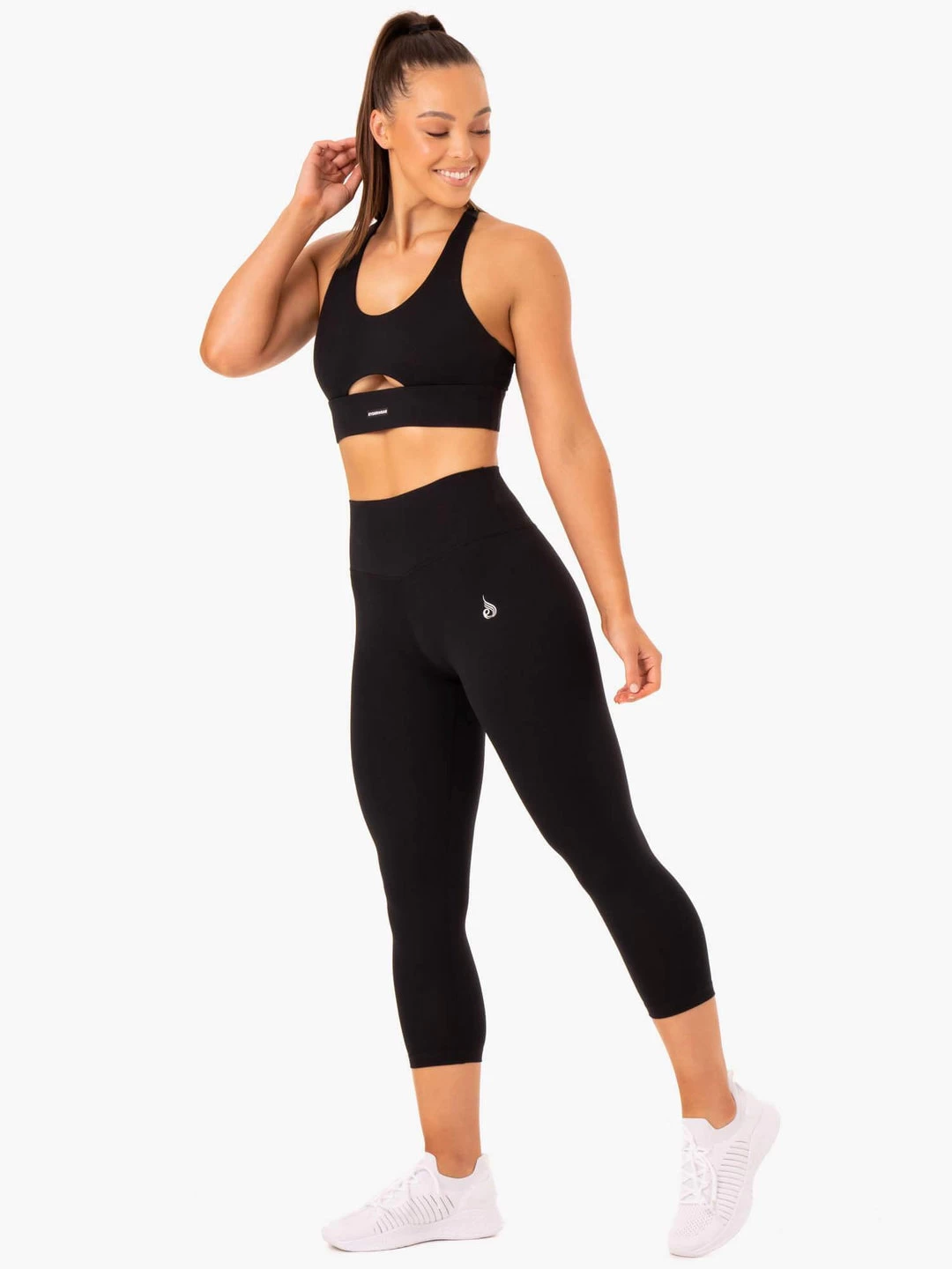 Base Racer Back Sports Bra - Black 6 Base Racer Back Sports Bra - Black - Image 6