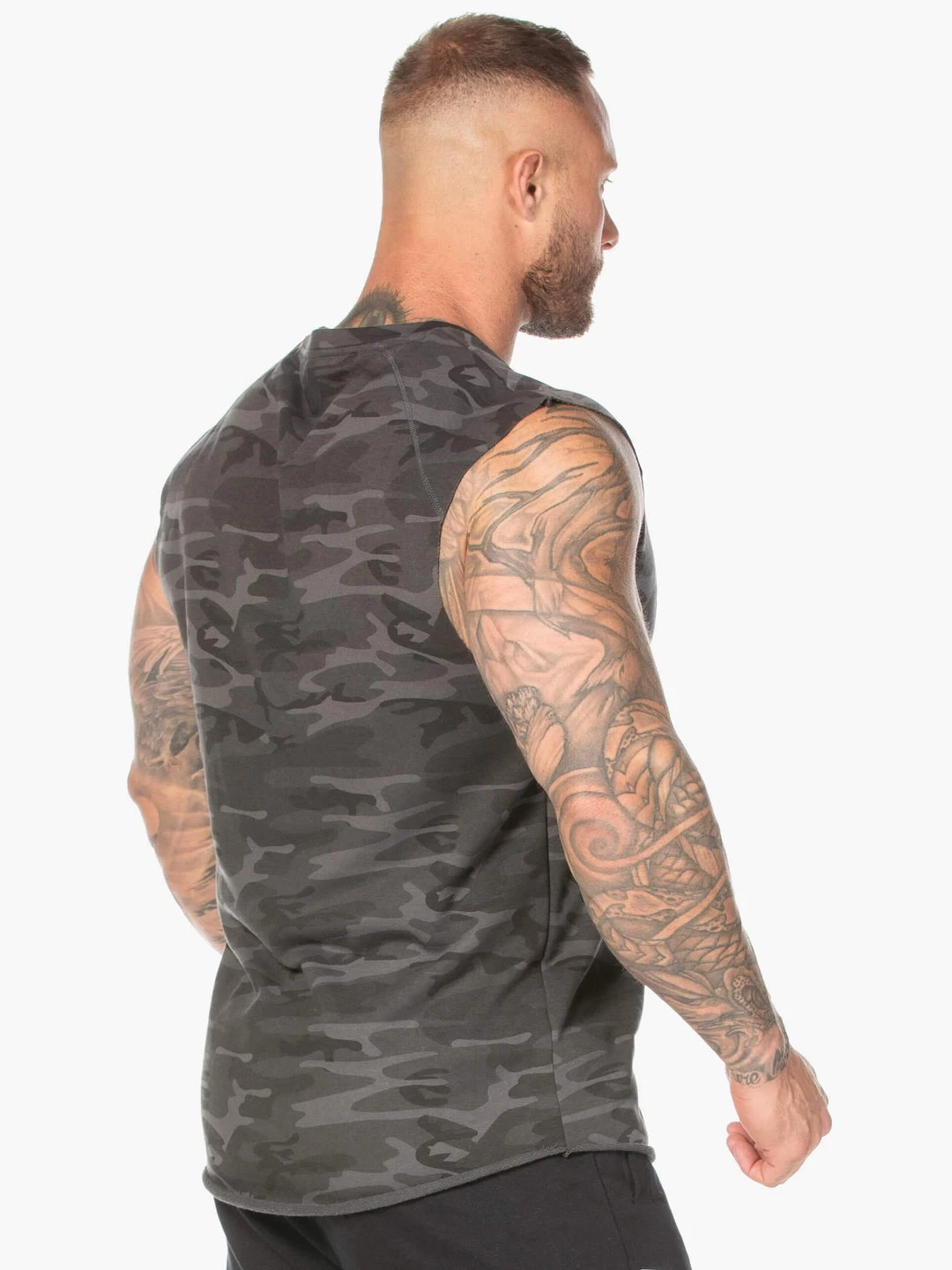 Camo Fleece Tank - Black Camo 2 Camo Fleece Tank - Black Camo - Image 2