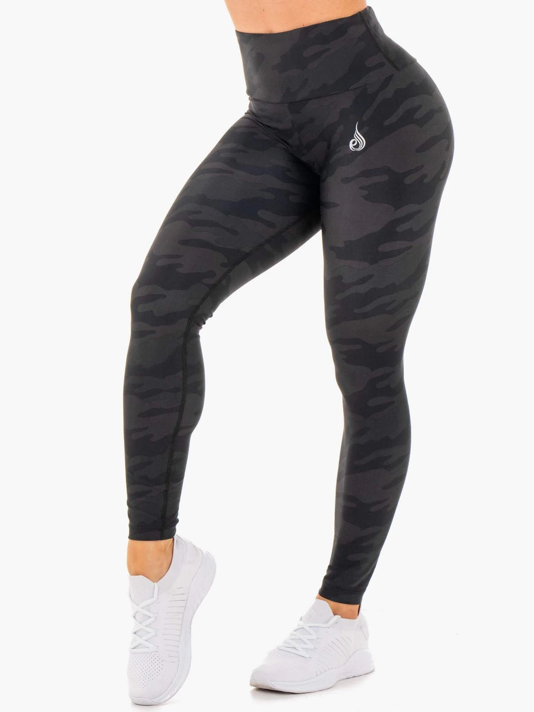 Camo High Waisted Leggings - Black Camo 1 Camo High Waisted Leggings - Black Camo