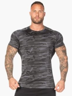 Camo Mesh T-Shirt - Black Camo