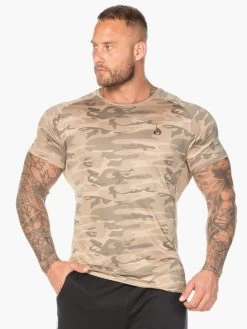 Camo Mesh T-Shirt - Tan Camo