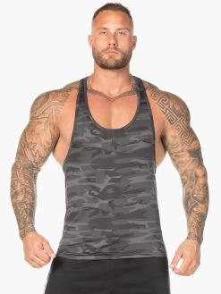 Camo Stringer T-Back - Black Camo