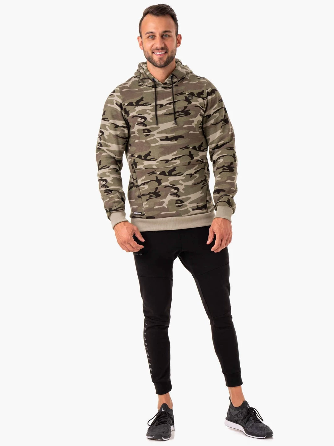 Camo Tech Pullover Hoodie - Khaki Camo 5 Camo Tech Pullover Hoodie - Khaki Camo - Image 5