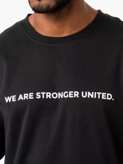 Stronger United Oversized T-Shirt - Black 12 Stronger United Oversized T-Shirt - Black -Ryderwear champions of change t shirt black clothing ryderwear 856595 1080x