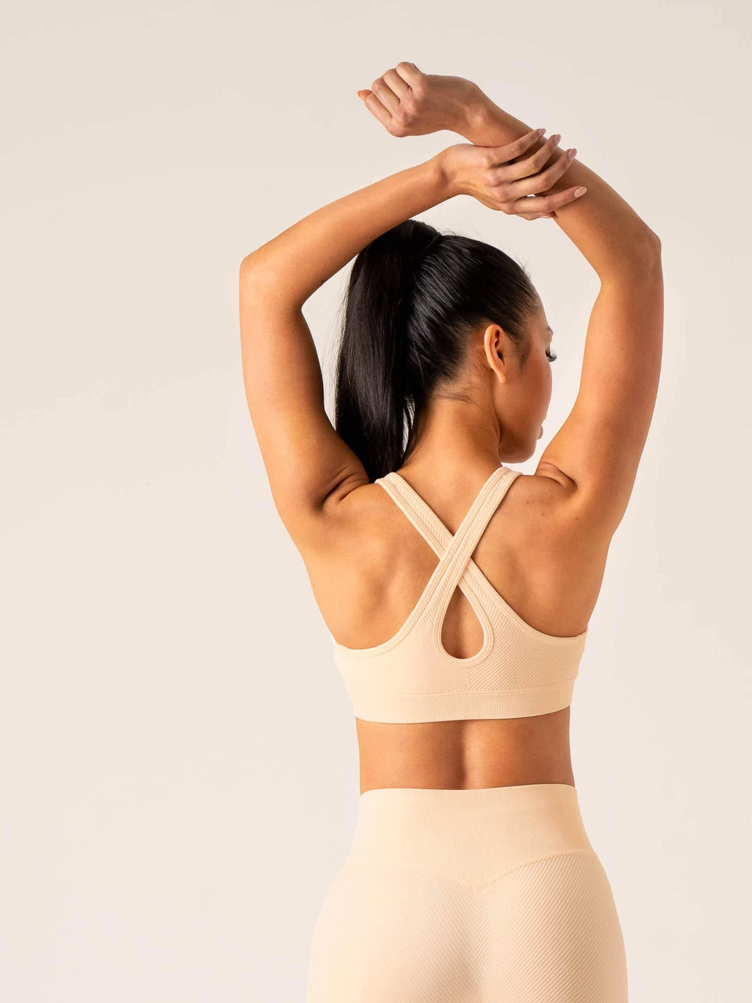 Circuit Rib Seamless Sports Bra - Peach Sorbet 3 Circuit Rib Seamless Sports Bra - Peach Sorbet - Image 3