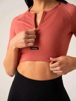 Ryderwear -Ryderwear circuit rib seamless t shirt dusty red clothing ryderwear 259893 1080x