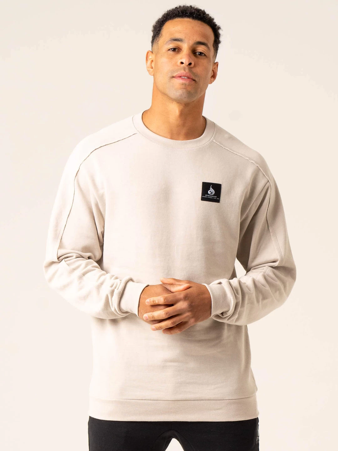 Dynamic Pullover Jumper - Stone 1 Dynamic Pullover Jumper - Stone