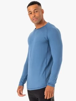 Enhance Long Sleeve Training Top - Blue -Ryderwear enhance long sleeve training top blue clothing ryderwear 690480 1080x