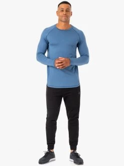 Enhance Long Sleeve Training Top - Blue -Ryderwear enhance long sleeve training top blue clothing ryderwear 818020 1080x