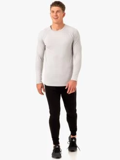 Enhance Long Sleeve Training Top - Snow Grey -Ryderwear enhance long sleeve training top snow grey clothing ryderwear 531900 1080x