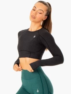 Enhance Seamless Long Sleeve Top - Black 8 Enhance Seamless Long Sleeve Top - Black -Ryderwear enhance seamless long sleeve top black clothing ryderwear 220858 1080x