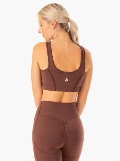 Enhance Seamless Sports Bra - Chocolate -Ryderwear enhance seamless sports bra chocolate clothing ryderwear 910149 1080x