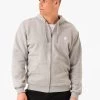 Essential Zip Up Jacket - Snow Marl