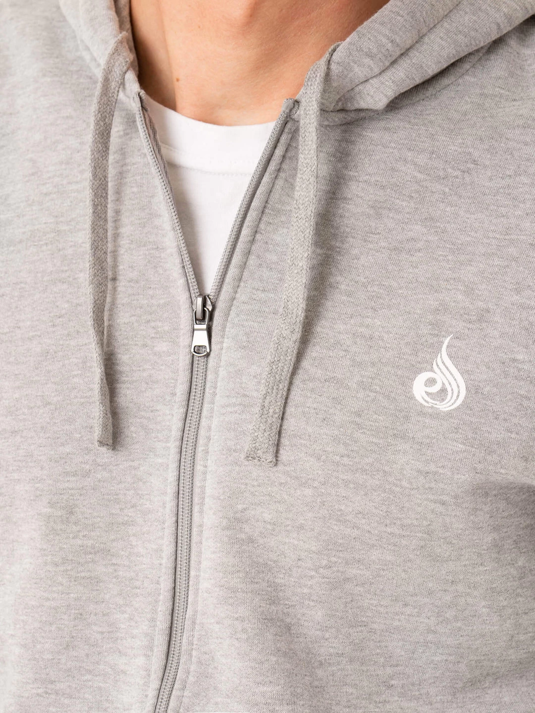 Essential Zip Up Jacket - Snow Marl 3 Essential Zip Up Jacket - Snow Marl - Image 3